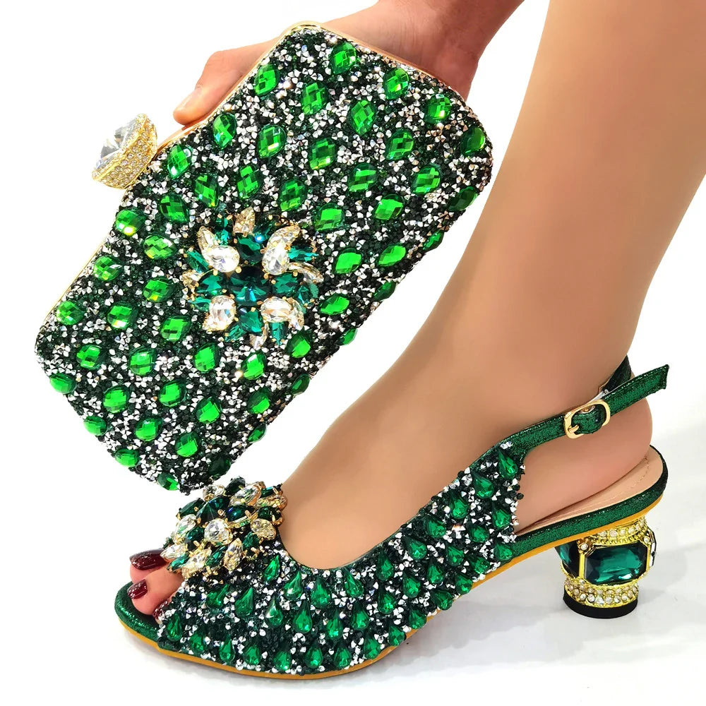 Beautiful Italian Shoes And Bag Sets GHT56