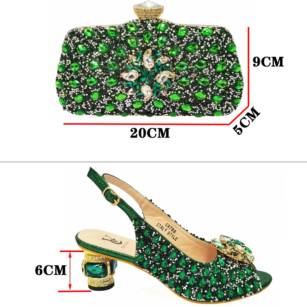 Beautiful Italian Shoes And Bag Sets GHT56