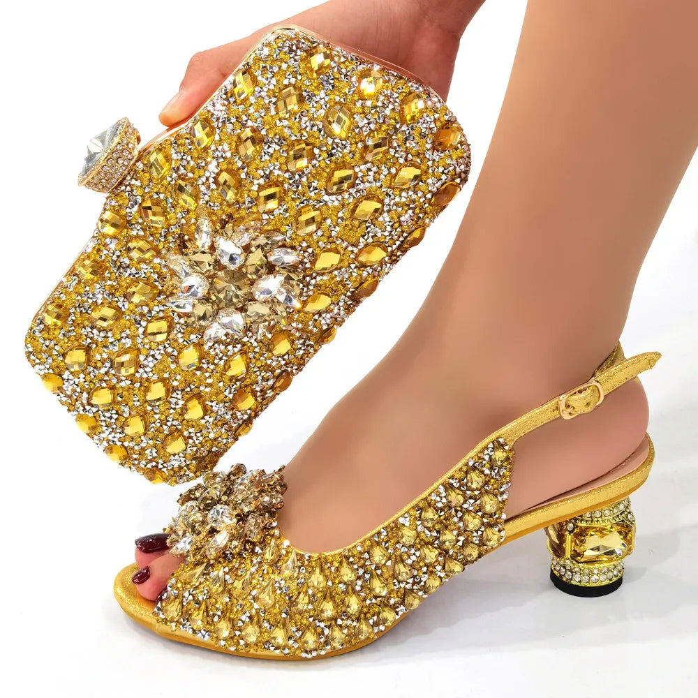 Beautiful Italian Shoes And Bag Sets GHT56